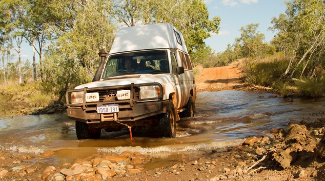Bushcamper with winch